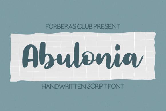 Abulonia: The Handwritten Typeface That Elevates Your Craft Shop