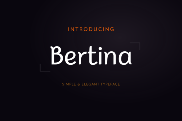 Bertina: The Clean Sans Serif Font for Modern Brand Identity