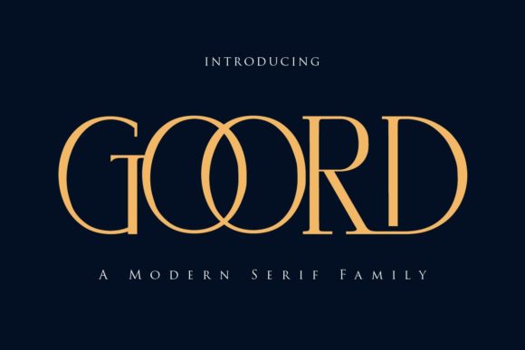 Goord: The Elegant Serif Font for Modern Web Design