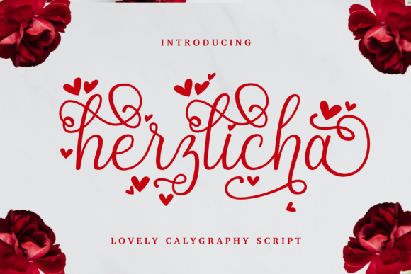 Herzlicha Typeface Review for Elegant Web Design