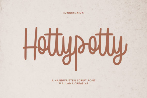 Hottypotty: A Delicate Handwritten Typeface for Elegant Branding