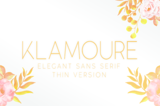 Klamoure Thin: The Elegant Typeface for Handmade Shop Branding