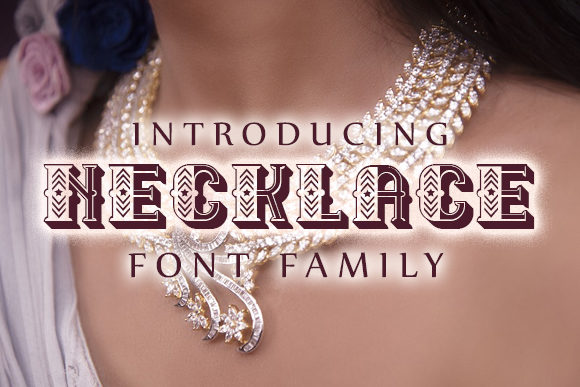 Necklace: A Fresh Decorative Typeface for Modern Editorial Design