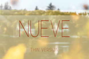 Nueve Thin: A Clean Sans Serif Typeface for Modern Branding