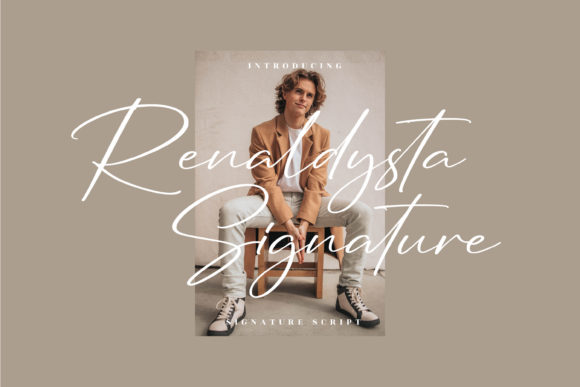 Ronaldysta Signature: The Handwritten Typeface for Editorial Excellence