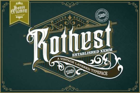 Rothest: The Premium Blackletter Typeface for Modern Digital Design