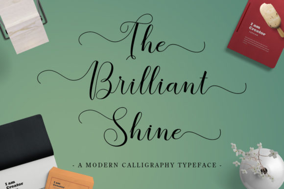 The Brilliant Shine: A Premium Script Font for Polished Brand Identity