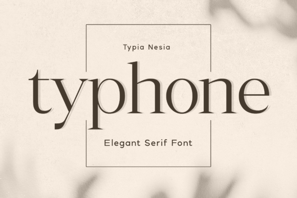 Typhone: The Elegant Serif Font for Polished Small Business Branding